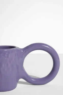 Mug en faïence myrtille 9 cm Donut - Petite Friture