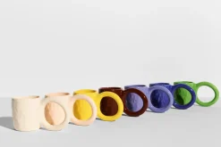 Mug en faïence myrtille 9 cm Donut - Petite Friture