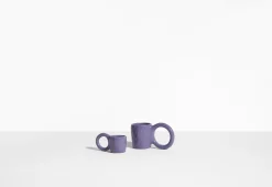 Mug en faïence myrtille 9 cm Donut - Petite Friture