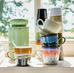 4 mugs américano Pegasus en céramique Vaisselle 70's - HKliving