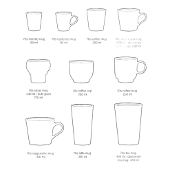 Mugs Latte Brine (Lot de 2) - HKLIVING