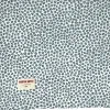 Nappe blanche à motif léopard bleu 140 x 200 Graou Bleu - Maryne Guyot Créations