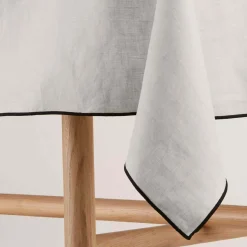 Nappe Carrée Carlina Beige Clair Et Noir - Madura