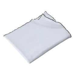 Nappe carrée en coton lavé blanche 170 x 170 cm - The Cool Republic