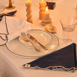 Nappe en coton lavé blanche 170 x 300 cm - The Cool Republic