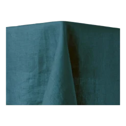 Nappe Rectangulaire Carlina Bleu Vert Et Bourdon Noir - Madura