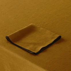 Nappe Rectangulaire Carlina Bronze Et Bourdon Noir - Madura
