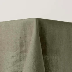 Nappe Rectangulaire Carlina Kaki Et Bourdon Noir - Madura