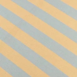 Nappe rectangulaire en popeline de coton bio à rayures orange et bleu 150 x 250 cm - Nobodinoz