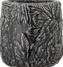 Nikou Deco Flowerpot Terracotta Noir - Bloomingville