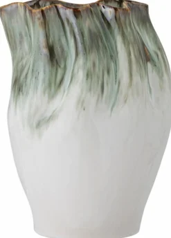 Nisha Vase, Verte, Grès