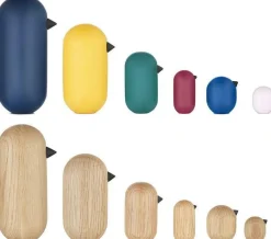 Oiseau en bois 10 cm Little Bird Oak - Normann Copenhagen