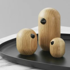 Oiseau en bois 3 cm Little Bird Oak - Normann Copenhagen