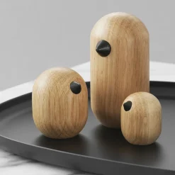 Oiseau en bois 4,5 cm Little Bird Oak - Normann Copenhagen