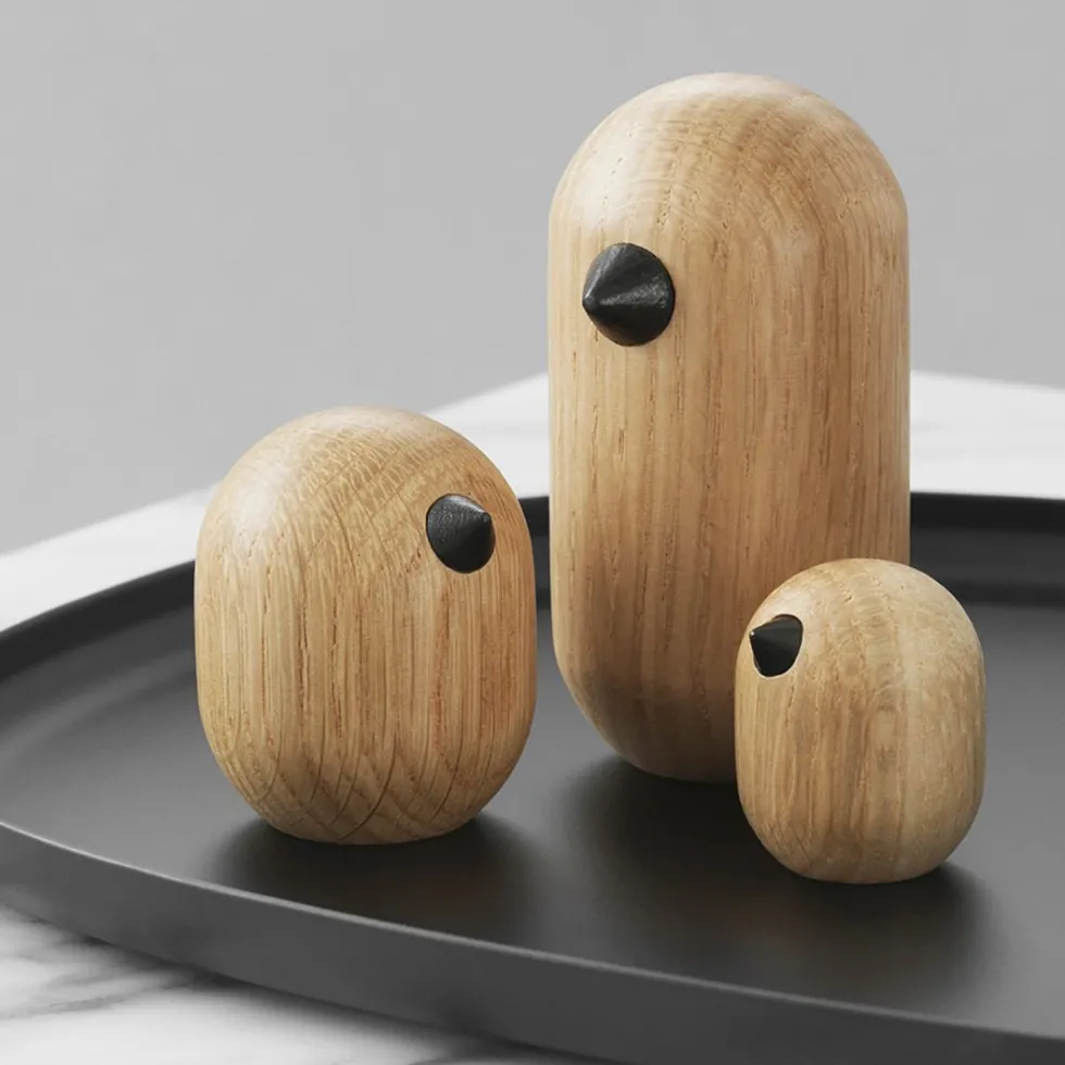 Oiseau en bois 4,5 cm Little Bird Oak - Normann Copenhagen