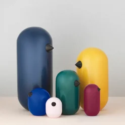 Oiseau en bois 4,5 cm Little Bird Oak - Normann Copenhagen