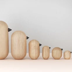 Oiseau en bois 4,5 cm Little Bird Oak - Normann Copenhagen