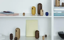 Oiseau en bois 13,5 cm noyer Little Bird Walnut - Normann Copenhagen
