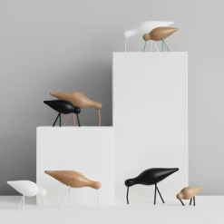 Oiseau en chêne blanc et pieds en acier blancs S Shorebird blanc / blanc - Normann Copenhagen