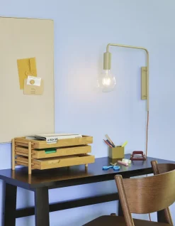 Organisateur de bureau en chêne - Hübsch