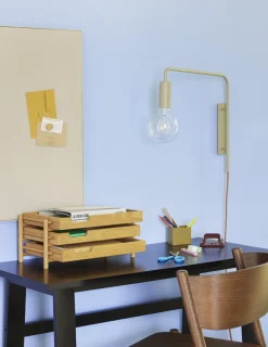 Organisateur de bureau en chêne - Hübsch