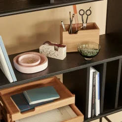 Organisateur de bureau en chêne - Hübsch