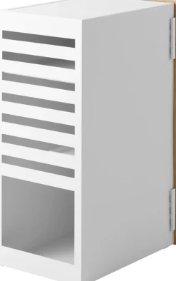 Organisateur de console de jeux en acier blanc 36,5x24,7x60,3cm - Yamazaki