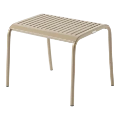 Ottoman de jardin en acier inoxydable beige gris 38cm Patio - Tolix
