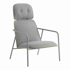 Pad Lounge Chair High Grey Steel - Normann Copenhagen