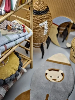 Panier avec son couvercle fusée en fibres naturelles Cosmina -Bloomingville mini