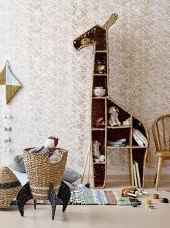 Panier avec son couvercle fusée en fibres naturelles Cosmina -Bloomingville mini