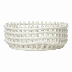 Panier blanc en céramique - Ferm Living
