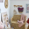 Panier champignon en fibres naturelles rouge Corintha -Bloomingville mini