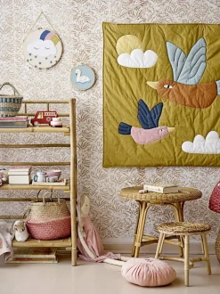 Panier champignon en fibres naturelles rouge Corintha -Bloomingville mini
