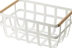 Panier de rangement blanc 2 poignées Tosca - Yamazaki