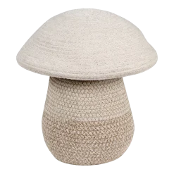 Panier de rangement en coton beige 23 x 27 cm Mushroom - Lorena Canals