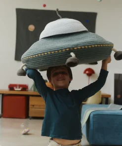 Panier de rangement en coton ufo 62x40cm I want to be an astronaut - Lorena Canals