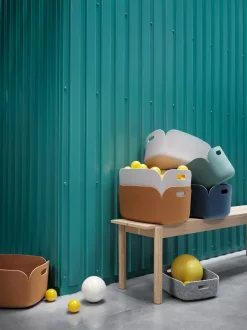 Panier de rangement recyclé sable Restore - Muuto
