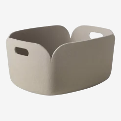 Panier de rangement recyclé sable Restore - Muuto