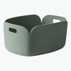 Panier de rangement recyclé vert pastel Restore - Muuto