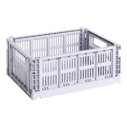 Panier en matière recyclée lavande M Colour Crate - HAY