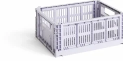 Panier en matière recyclée lavande M Colour Crate - HAY