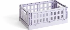 Panier en matière recyclée lavande S Colour Crate - HAY