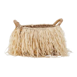 Panier en raphia - L - Bazar Bizar
