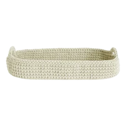 Panier à langer en crochet beige et matelas Moses - Happy Moses