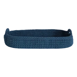 Panier à langer en crochet pétrole et matelas Moses - Happy Moses