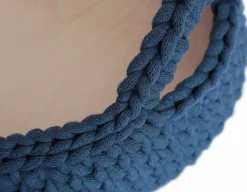 Panier à langer en crochet pétrole et matelas Moses - Happy Moses