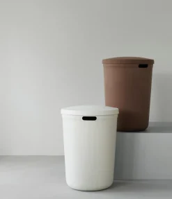 Panier à linge en tissu recyclé marron 46,5x64,5cm Hide - Normann Copenhagen