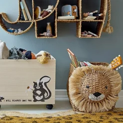 Panier pour enfant en fibres naturelles lion Harrison - Bloomingville Mini