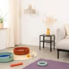 Panier rond pour chat en laine anthracite et ocre 40cm Kuno - Myfelt
